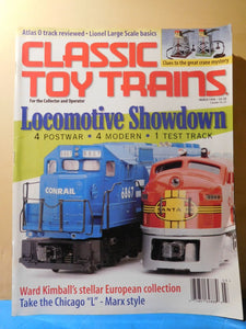 Classic Toy Trains 1998 March Locomotive showdown Chicago L Marx style
