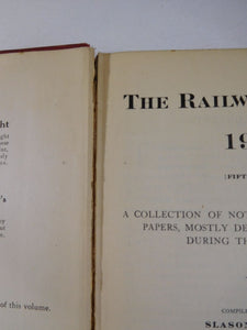 Railway Library and Statistics 1913 A collection of noteworthy addresses HC