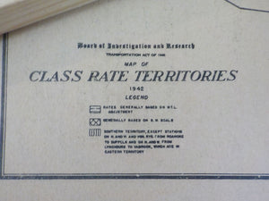 Map Class Rate Territories 1942 Compliments of Hawkins Pulising