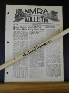 NMRA Bulletin 1947 December #12 of 13th Year Guess heads 1948 NMRA Gottlieb wins
