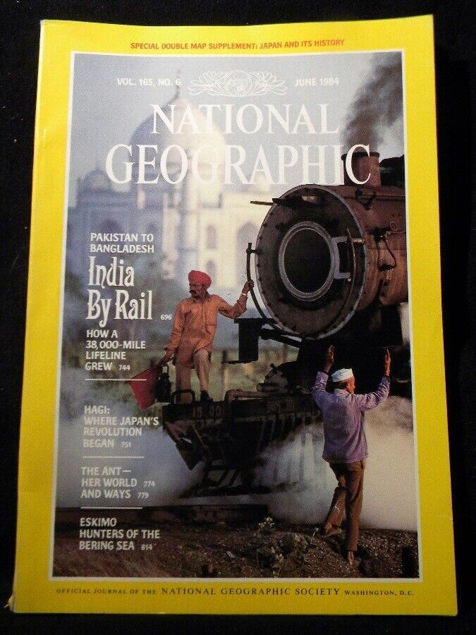 National Geographic 1984 June India by Rail