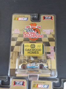 NASCAR Racing Champs Lot of 7 cars 50th Anniversary Gold Commemorative Series +