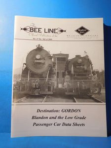 Bee Line Reading Co Historical Society 2005 Vol 27 #1/2 Passenger Car data sheet