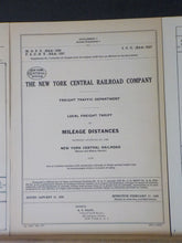 New York Central RR Freight Traffic Company Local Freight Tariff (4) 1948-1960