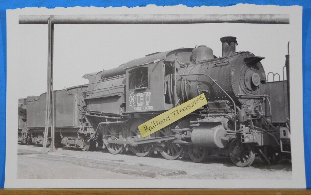 Photo CNJ Locomotive #180 authorized for dismantling Switch together 5x8