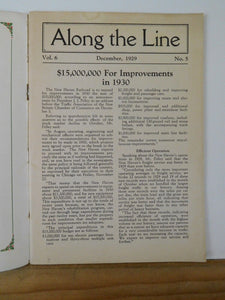 Along the Line 1929 December New York New Haven & Hartford Employee Magazine