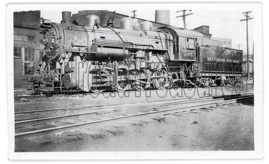 PHOTO Baltimore & Ohio #1075 Locomotive Photo 0-8-0 1935 B&O 3 x 4