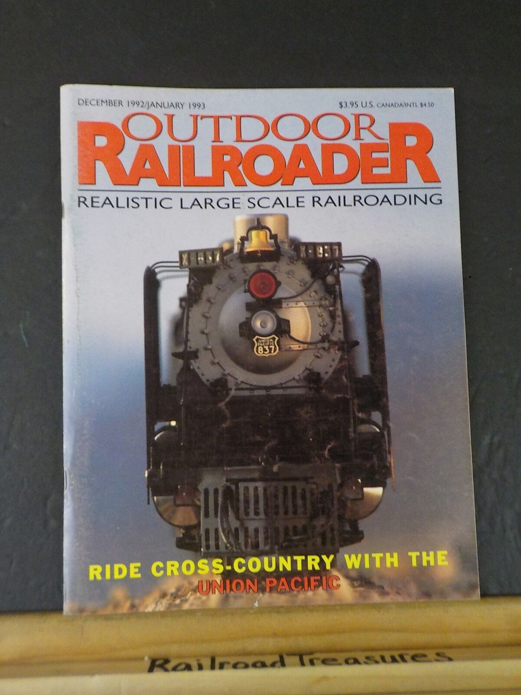 Outdoor Railroader Magazine 1992 Dec 1993 Jan Ride Cross Country w Union Pacific