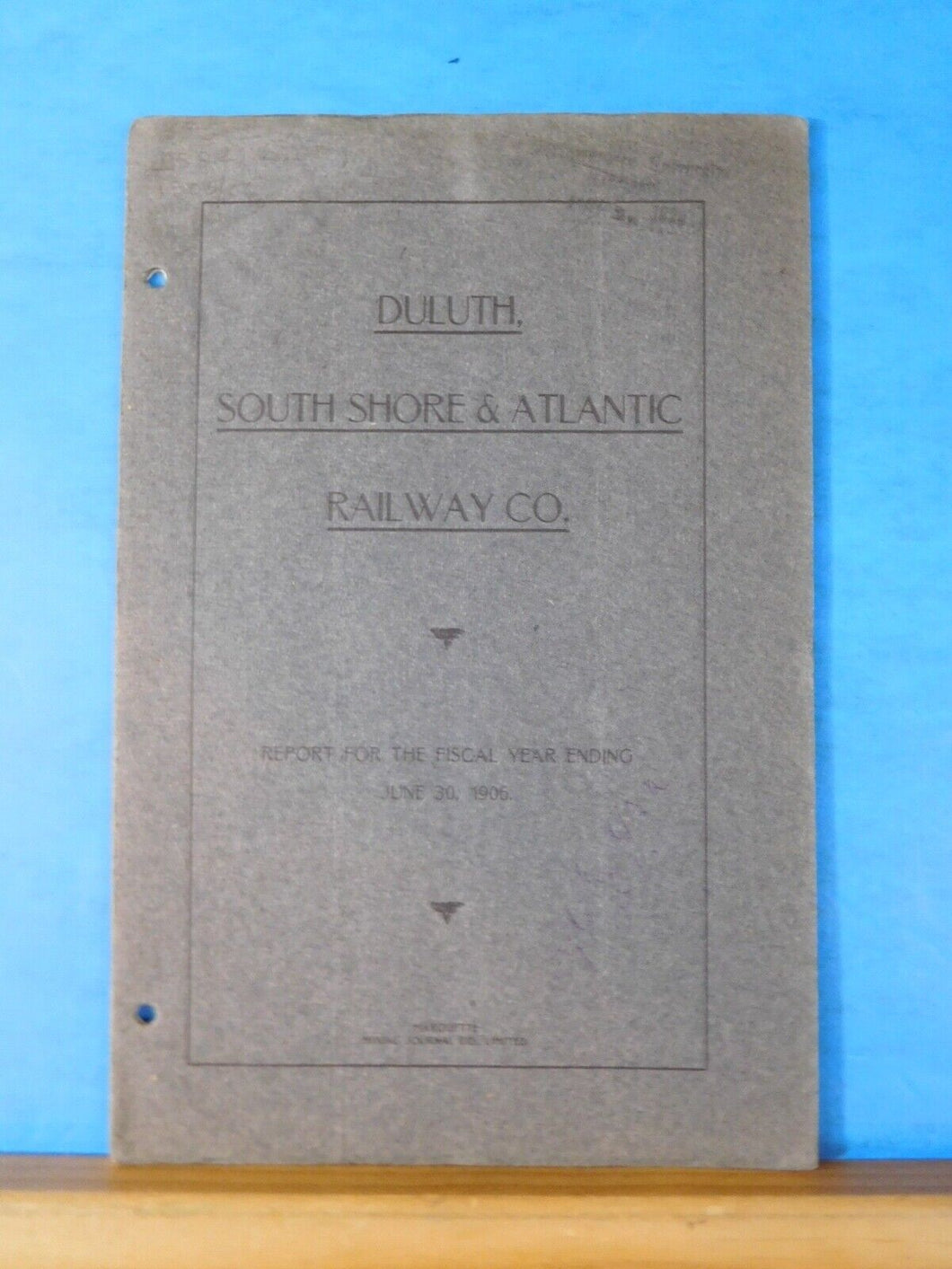 Duluth South Shore & Atlantic Railway Co Annual Report 1906