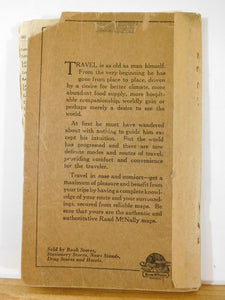 New York Rand McNally Indexed Pocket Map Tourists & Shippers Guide 1925  NO MAP