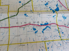 Map Burlington Northern South Dakota State Railroad Map 1983 August