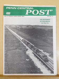 Penn Central Post Employee Magazine 1973 May-June Excitement of rail-bridge