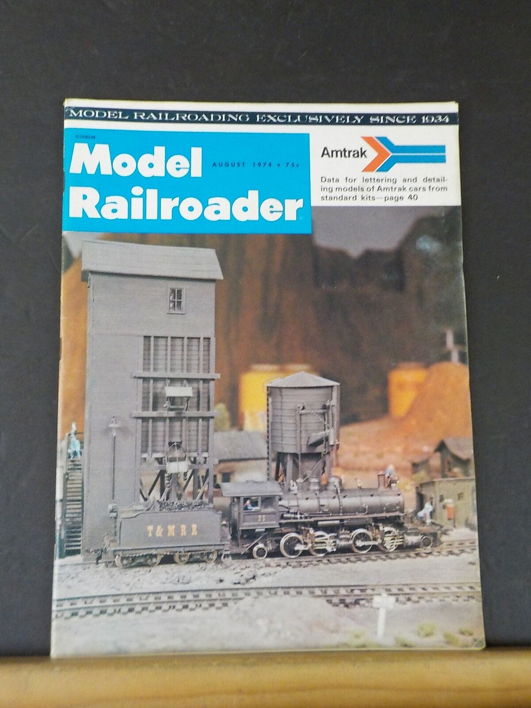 Model Railroader Magazine 1974 August Amtrak data for lettering Detailing model