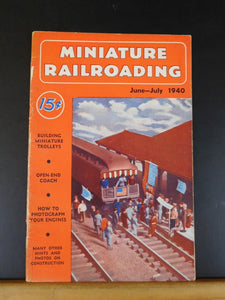 Miniature Railroading 1940 June July  Vol 3 #2 Magazine Build miniatire trolleys