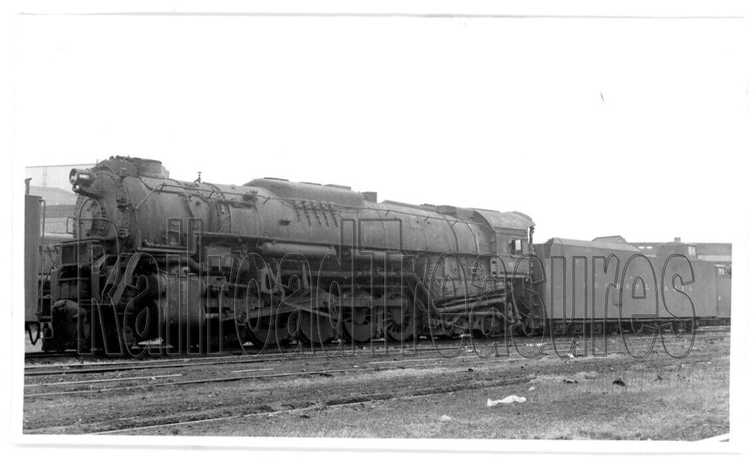 PHOTO Pennsylvania Railroad #6465 Locomotive Photo 2-10-4 1956 PRR 3 1/2 x 5 1/2