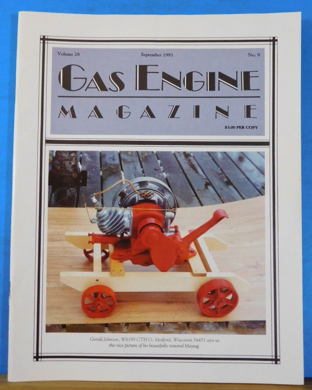 Gas Engine Magazine 1993 September 3 HP Samson