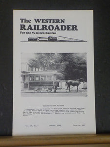 Western Railroader #195 January 1956 Oakland's First Railroad 8 Pages