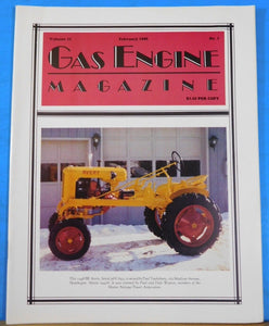 Gas Engine Magazine 1990 February Old Engine Retires at 77 Jaeger Cement Mixer E