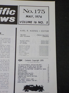 Pacific News #175 1976 May Pacific Rail News Bicentennial Apache Freedom Train