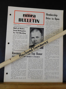 NMRA Bulletin 1953 October #2 of 20th Year Ravenscroft Wins Top Honor Honorary M