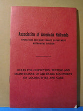 Association of American Railroads Operations & Maintenance Department 1957