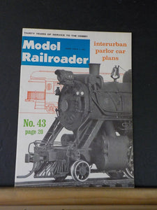 Model Railroader Magazine 1964 June Interurgban parlor car plans #43