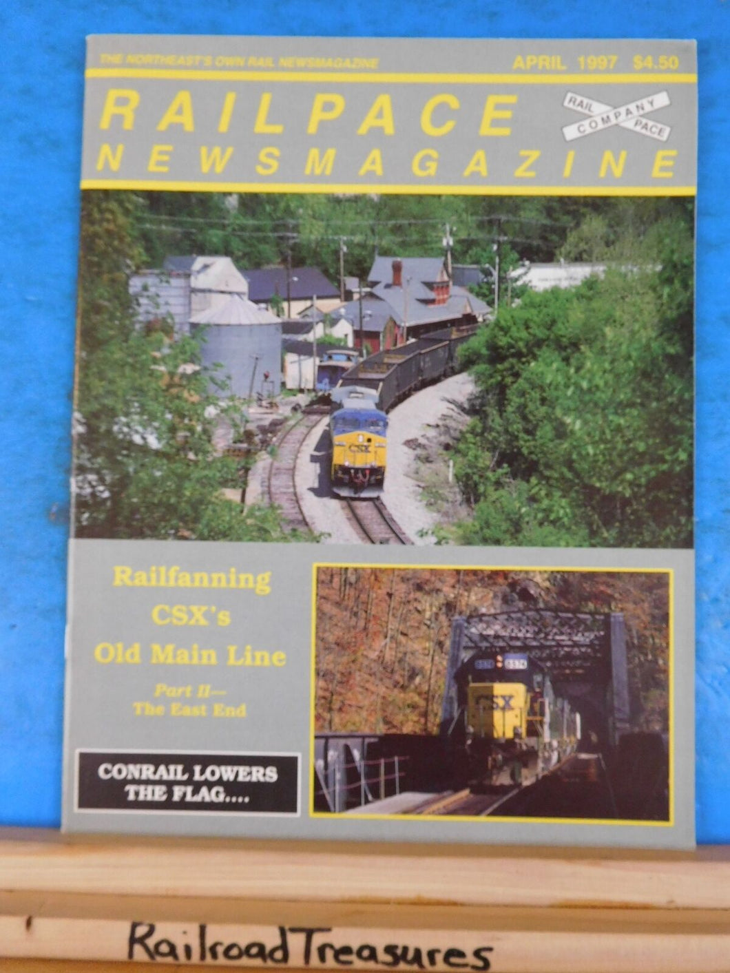 Rail Pace News Magazine 1997 April Railpace CSX old main line Conrail lowers the