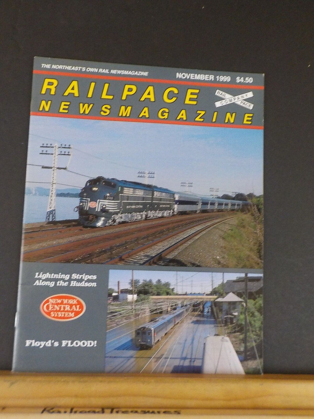 Rail Pace News Magazine 1999 November Railpace Floyd Flood NYC Lightning stripes