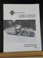 High Iron 1973 November December Santa Fe Modelers Association 4-4-2s Covered wa