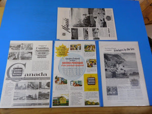 Ads Canadian National Railway #3 Advertisements from various magazines (10)