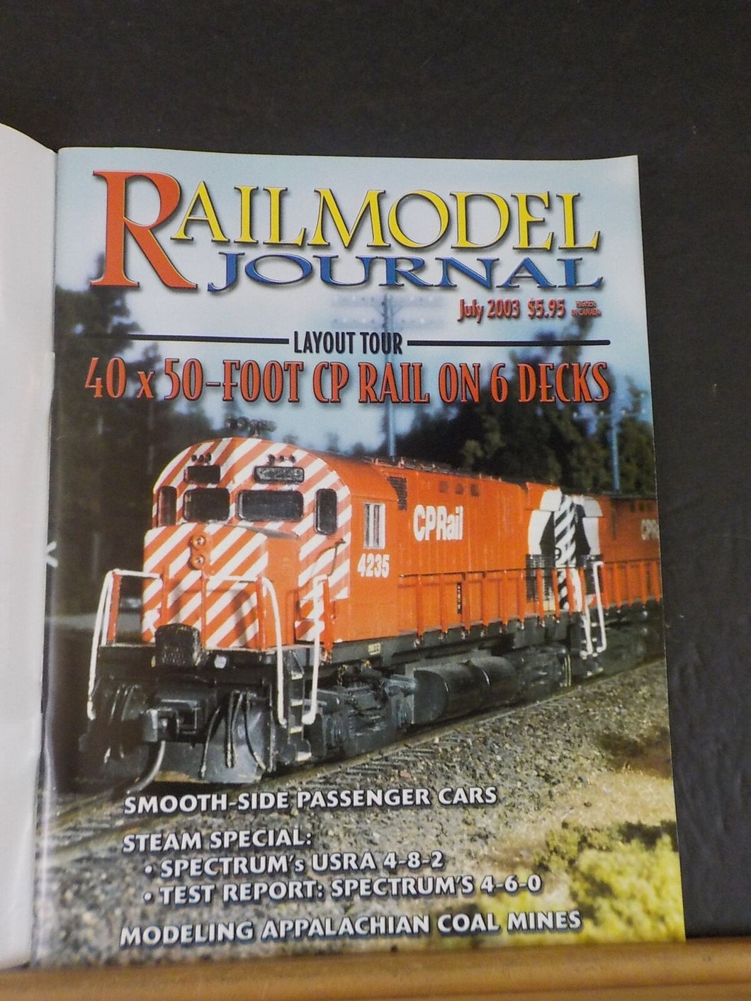 Railmodel Journal 2003 July 10 x 50 Foot CP Rail on 6 Decks