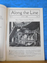 Along the Line 1928 July  New York New Haven & Hartford Employee Magazine