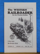 Western Railroader #393 Jan 1973 5 yr index 11 sketches Muni subway
