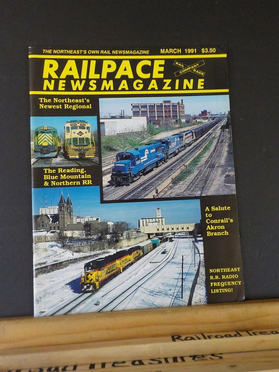 Rail Pace News Magazine 1991 March BM&N Conrail Akron Branch Atlantic City North