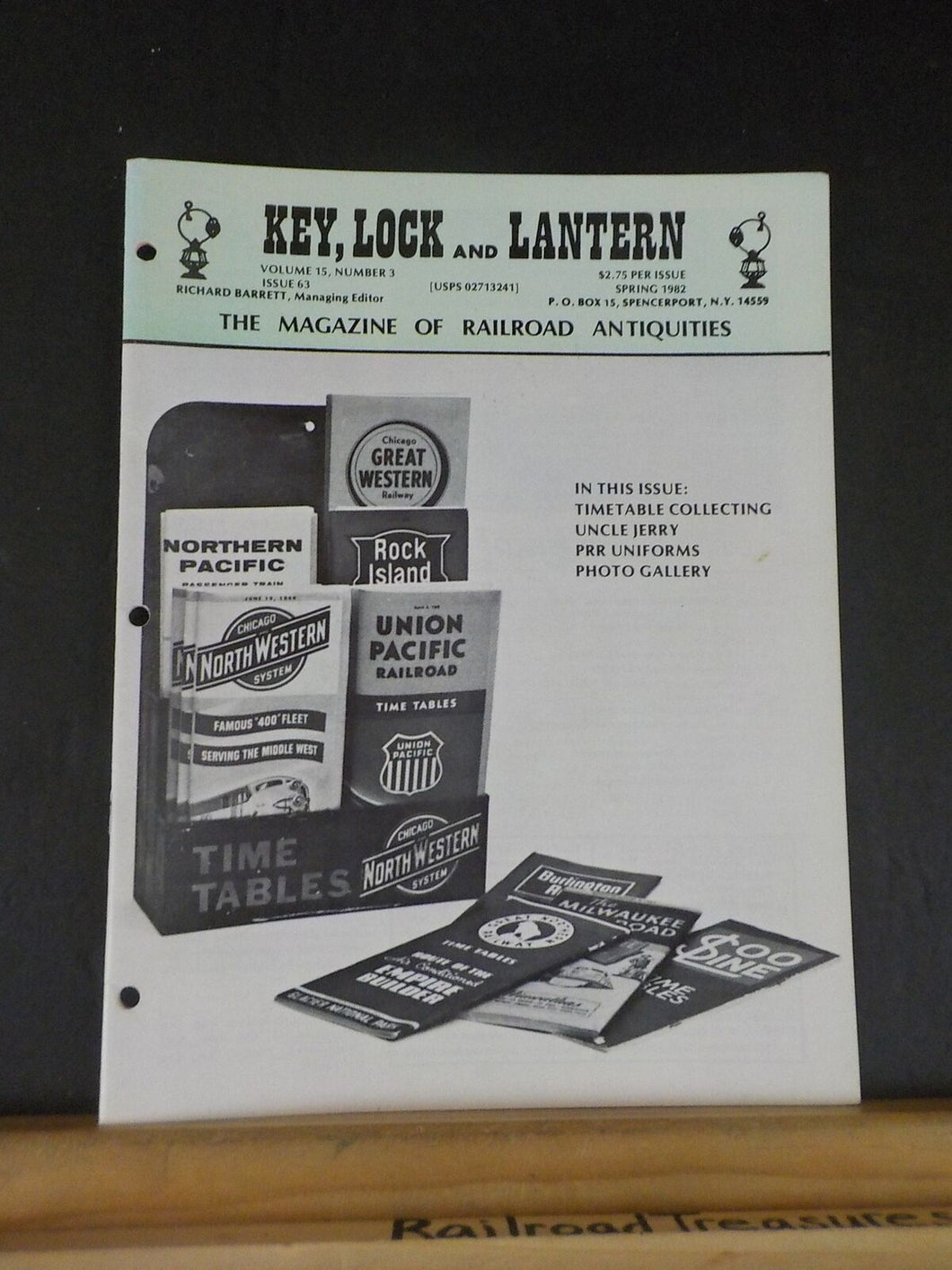 Key Lock and Lantern Magazine #63 Spring 1982 V15 #3
