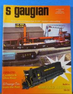 S Gaugian 2004 July August Cambria & Ohio River Historical Passenger cars of S S