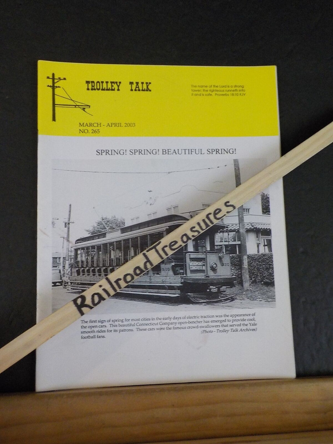 Trolley Talk #265 2003 March April Tampa’s streetcars roll again. All aboard for