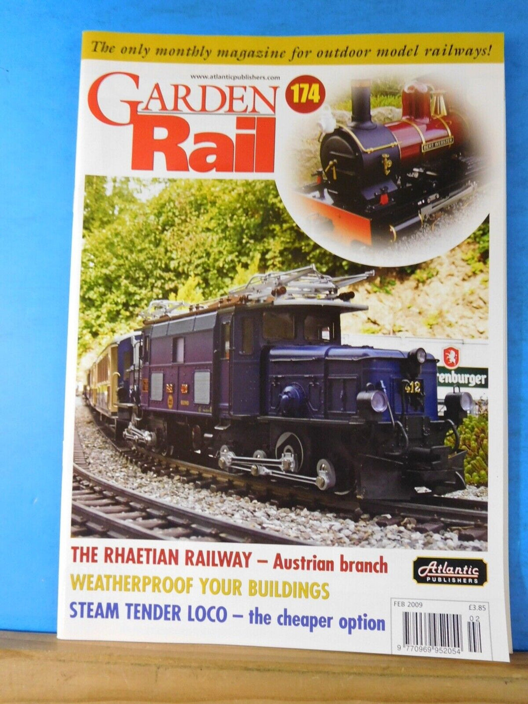Garden Rail #174 The Rhaetian Railway Steam tender loco Weatherproof buildings