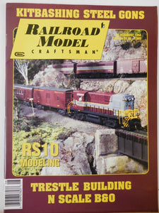 Railroad Model Craftsman Magazine 1994 August Kitbash Steel gons Trestle buildin