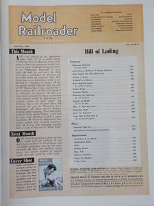 Model Railroader Magazine 1948 September Highway Railroad LAndscaping Loco plan