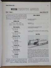 Western Prototype Modeler 1975 January February  Issue 1 UP TR-5 Loco
