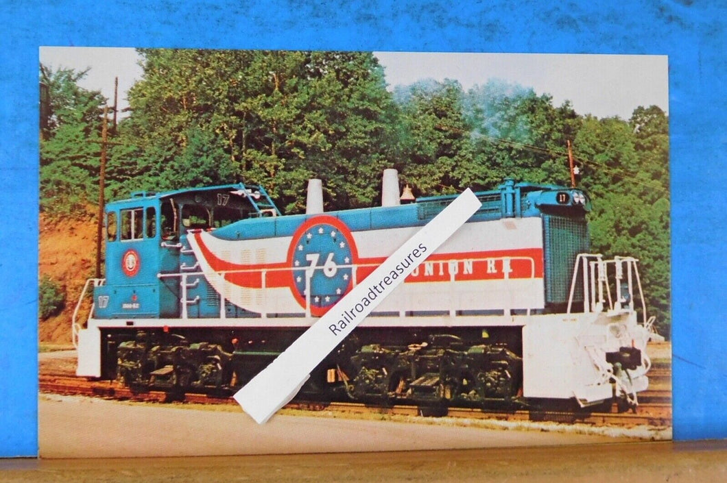 Postcard Union Railroad Company locomotive Unit Number 17 1976 Bicentennial
