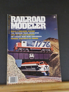 Railroad Modeler 1976 August Two level station Freedom Train modelwise GM Canada