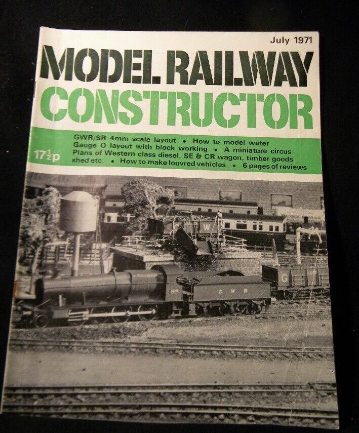 Model Railway Constructor 1971 July Make louvred vehicles Miniature circus Weste