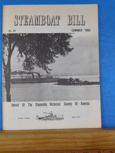 Steamboat Bill #86 Summer 1963 Journal of the Steamship Historical Society