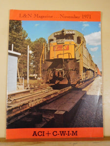 Louisville & Nashville Employee Magazine L&N 1971 November Brewer Yard Boyles Cu