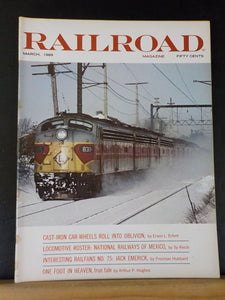 Railroad Magazine 1969 March Cast-Iron Wheels Vanishing Roster: National Railway