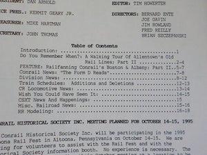 Conrail Historical Society 1995 July Vol 1 #7 Railfanning Conrail's B&A pt 2
