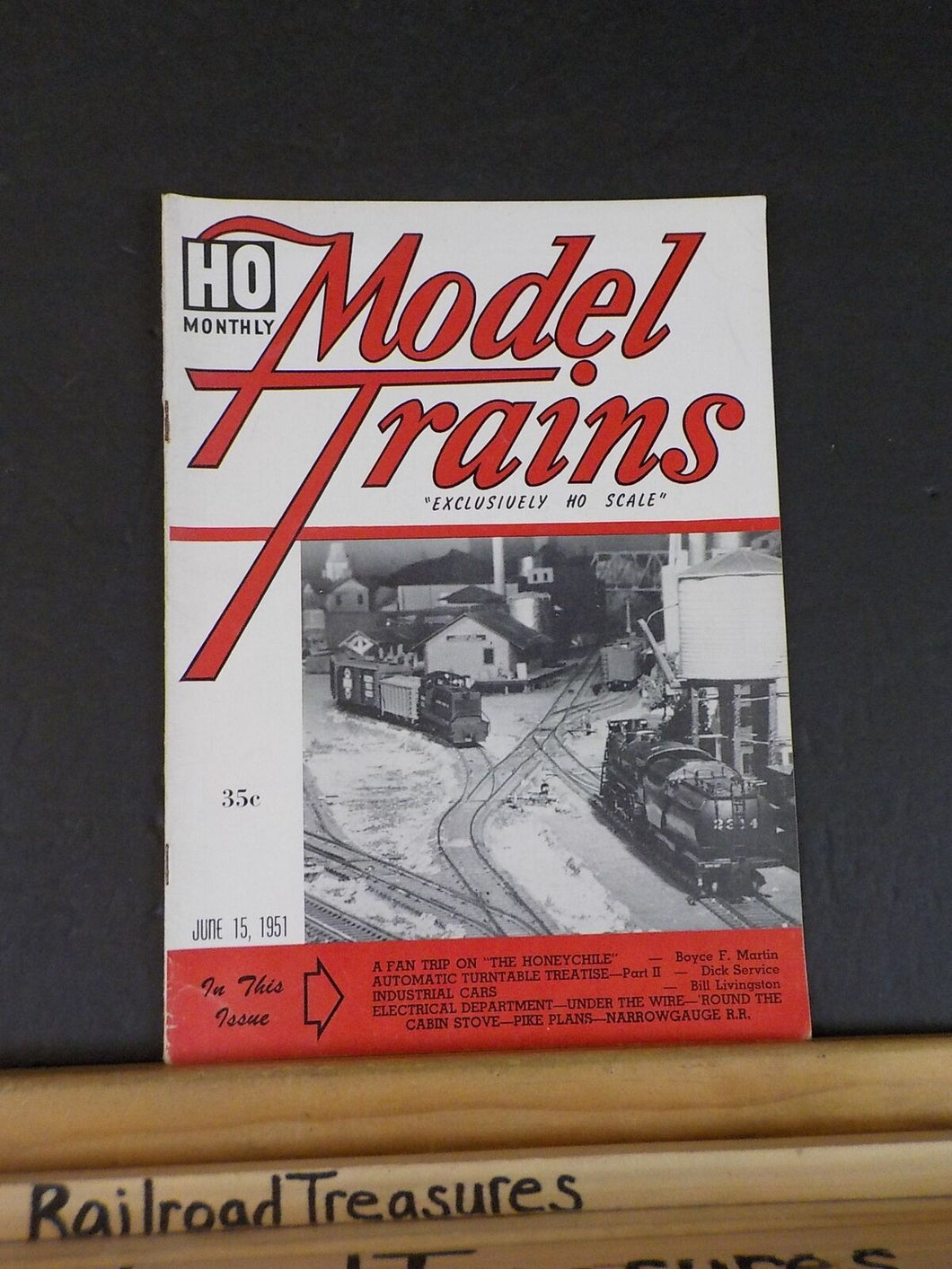 HO Monthly Model Trains 1951 June 15 Automatic Turntable Treatise Industrial Car