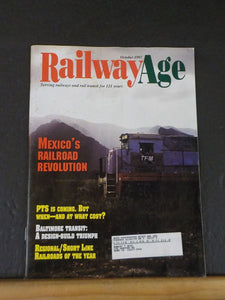Railway Age 1997 October MExico railroad revolution PTS is coming Baltimore Tran
